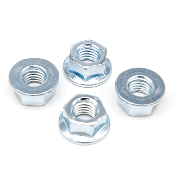 M8 White Bright Zin-plated Carbon Steel Stainless Steel 904L 401 304 Without Serrated Grade 4 Grade 8 Grade 6 Hex Flange Nut